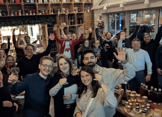 gruppe erlebt tasting im haus der manufakturen koeln