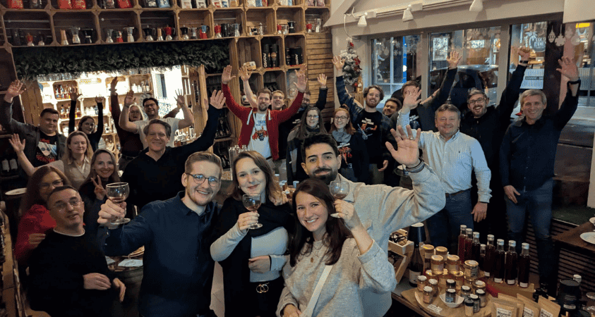 gruppe erlebt tasting im haus der manufakturen koeln