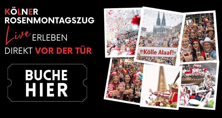 Kölner Rosenmontagszug an der Breite Straße in Köln