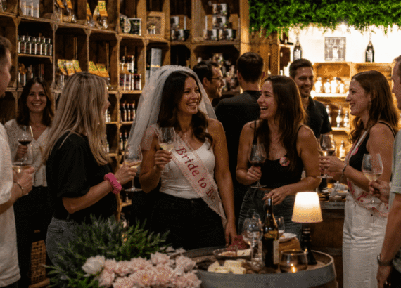 Spontaner Junggesellenabschied beim Wein Tasting im Haus der Manufakturen Köln